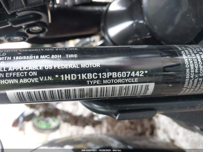 2023 Harley-Davidson Flhx VIN: 1HD1KBC13PB607442 Lot: 43557531