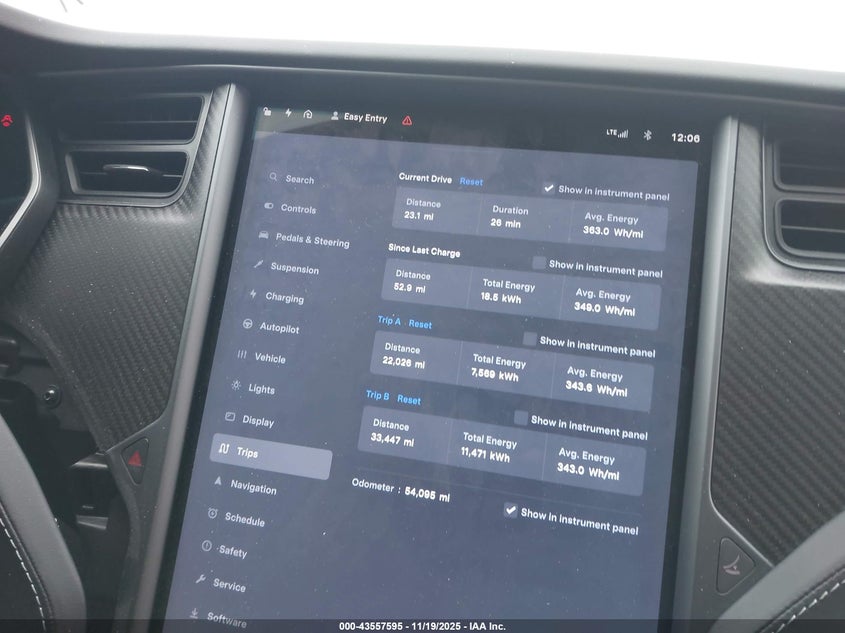 2018 Tesla Model S VIN: 5YJSA1E47JF262219 Lot: 43557595