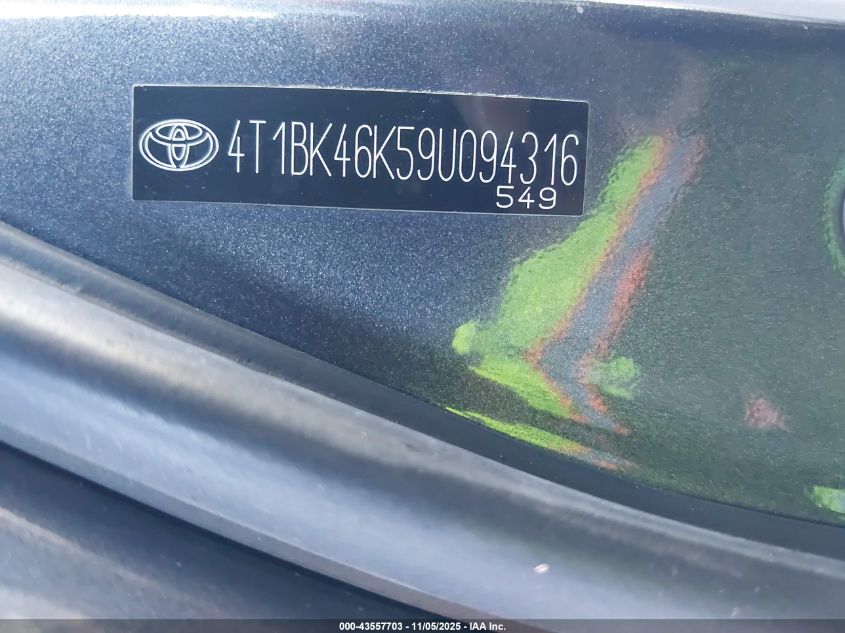 2011 Toyota Camry Le VIN: 4T1BF3EK0BU709277 Lot: 43557703