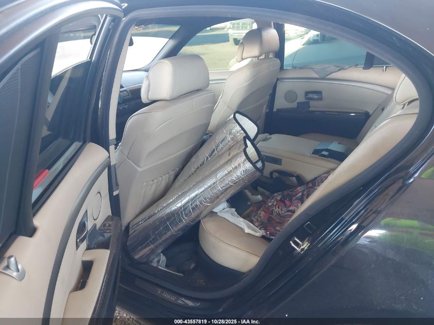 2008 BMW 750I VIN: WBAHL83578DT12947 Lot: 43557819