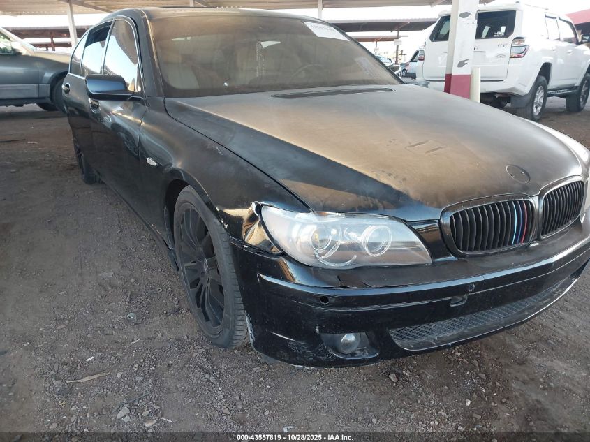2008 BMW 750I VIN: WBAHL83578DT12947 Lot: 43557819