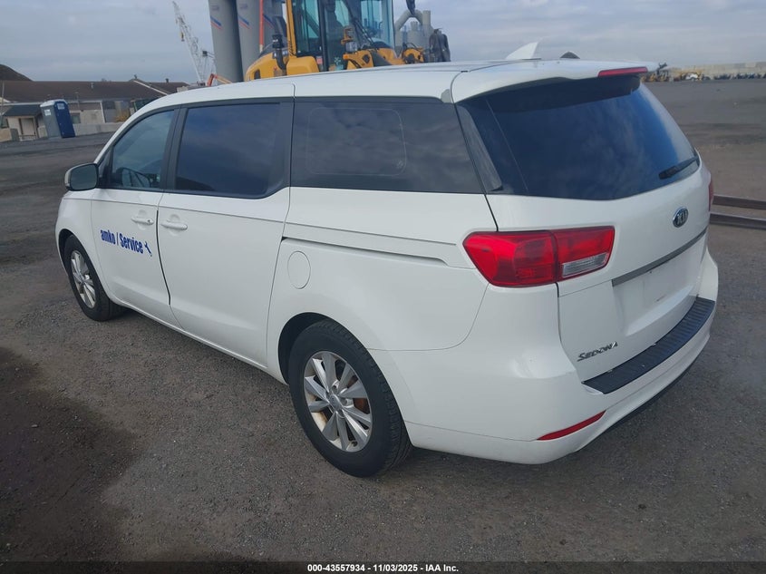 2016 KIA SEDONA L KNDMA5C1XG6168185