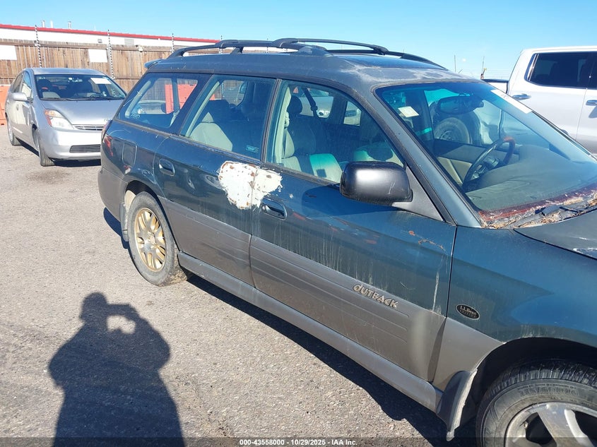 2002 Subaru Outback H6-3.0 L.l. Bean Edition VIN: 4S3BH806827603955 Lot: 43558000