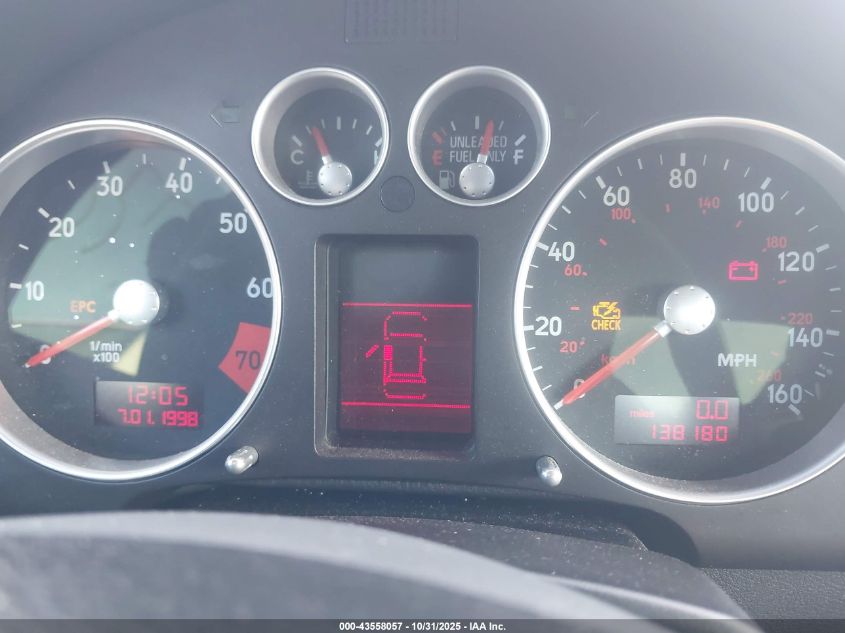 2000 Audi Tt VIN: TRUUC28N1Y1060093 Lot: 43558057