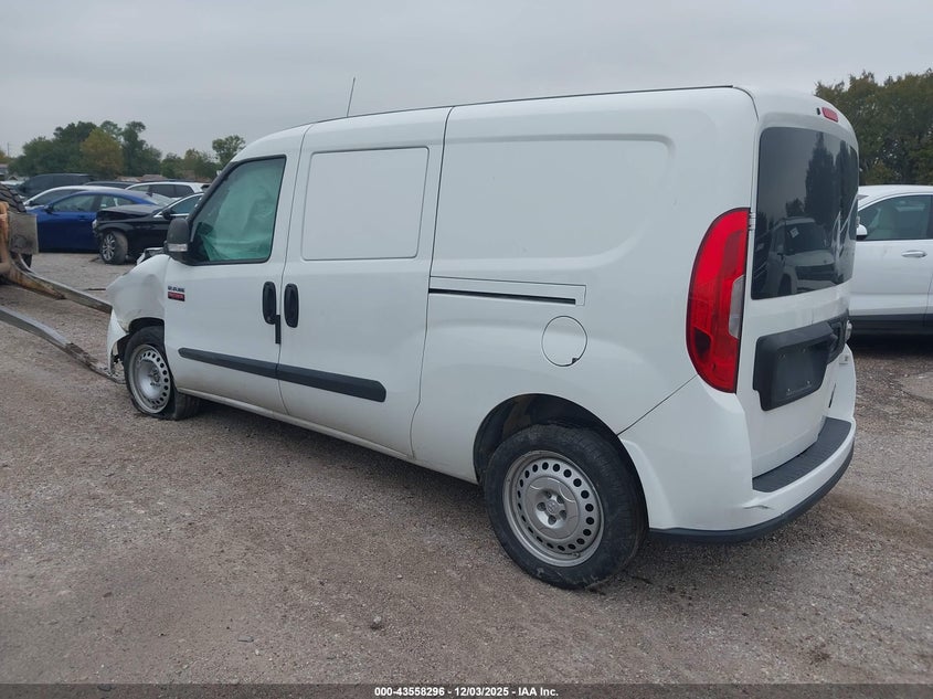 Vin: zfbhrfab7n6w74374, lot: 44053338, ram promaster city cargo van 20223