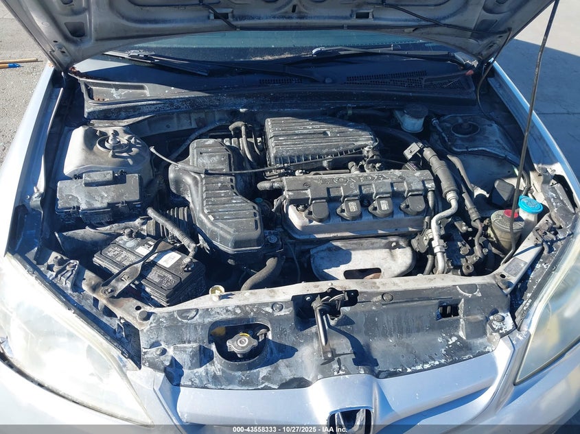 2004 Honda Civic Vp VIN: 2HGES16354H591632 Lot: 43558333