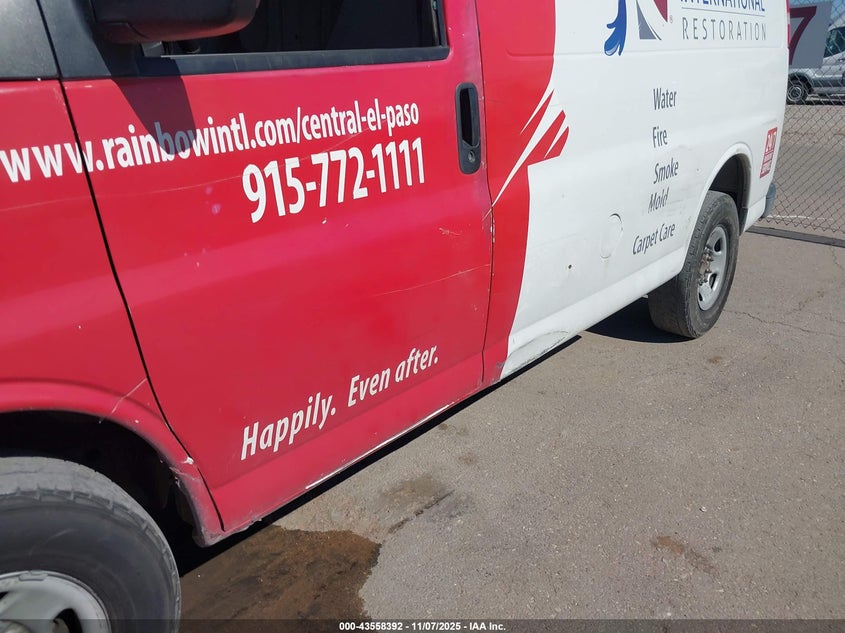 2009 Chevrolet Express 2500 Work Van VIN: 1GCGG25C191128487 Lot: 43558392