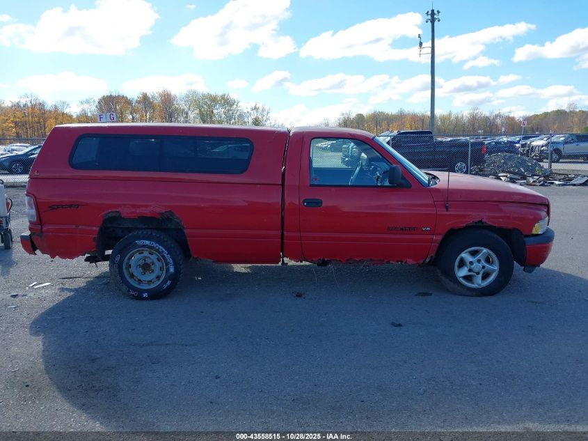 1998 Dodge Ram 1500 St VIN: 1B7HC16Z6WS752773 Lot: 43558515