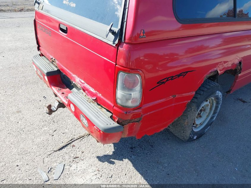 1998 Dodge Ram 1500 St VIN: 1B7HC16Z6WS752773 Lot: 43558515