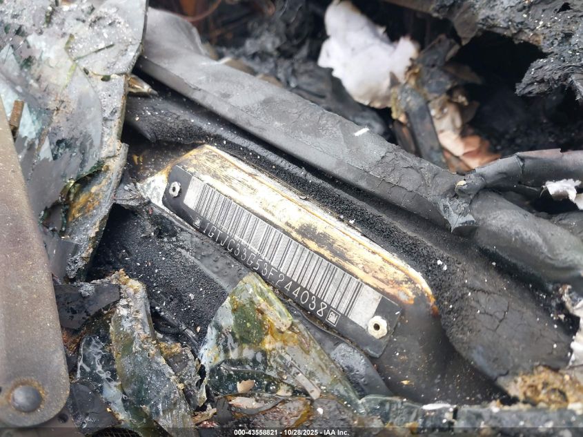 2003 GMC Sierra 3500 Sle VIN: 1GTJC33G53F244038 Lot: 43558821