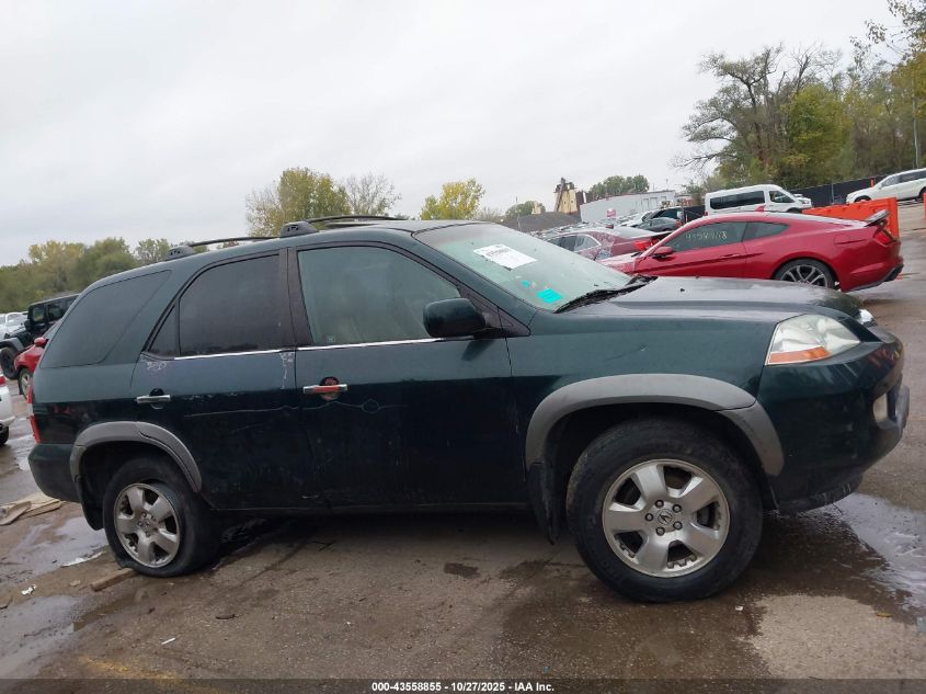 2001 Acura Mdx VIN: 2HNYD18651H534558 Lot: 43558855