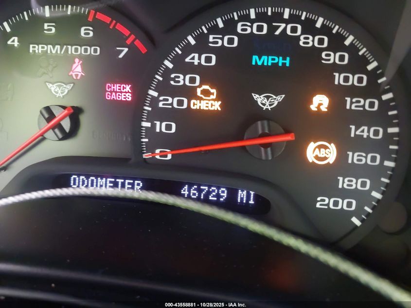 1997 Chevrolet Corvette VIN: 1G1YY22GXV5103401 Lot: 43558881