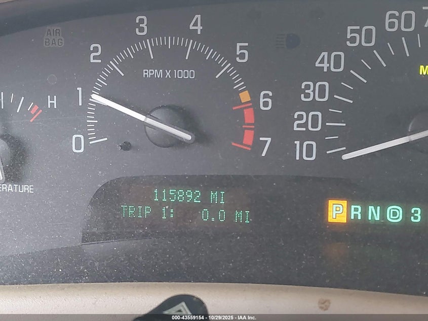 2001 Buick Park Avenue VIN: 1G4CW54K614196312 Lot: 43559154