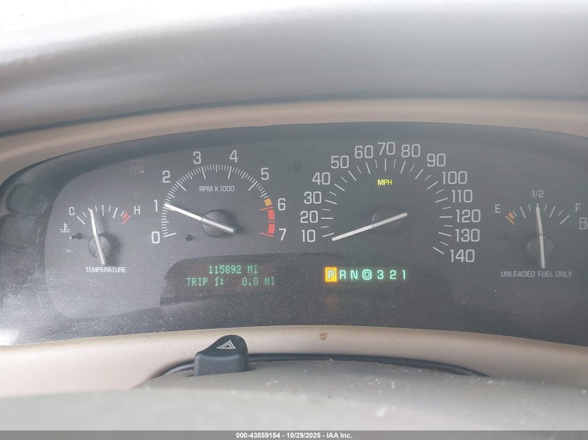 2001 Buick Park Avenue VIN: 1G4CW54K614196312 Lot: 43559154