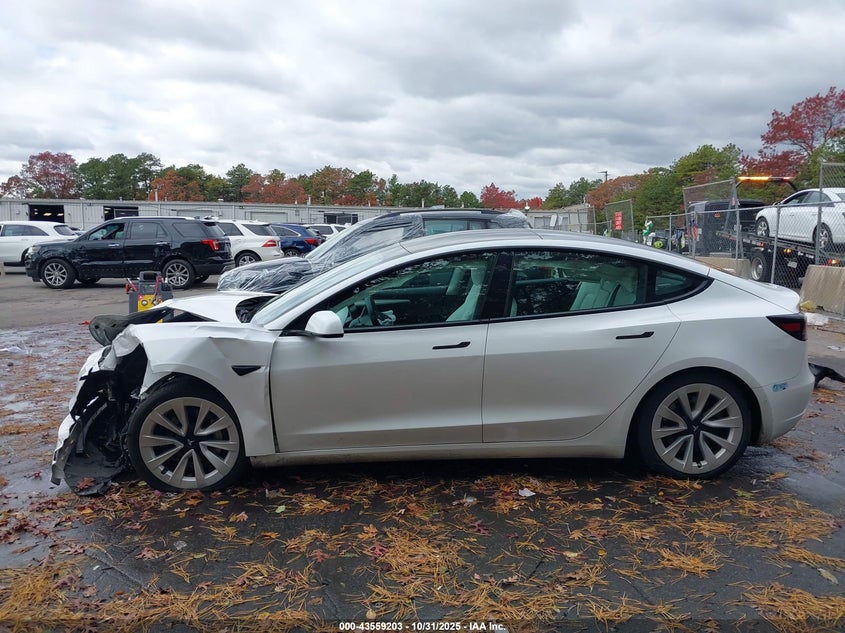 2021 Tesla Model 3 Standard Range Plus Rear-Wheel Drive VIN: 5YJ3E1EAXMF020558 Lot: 43559203