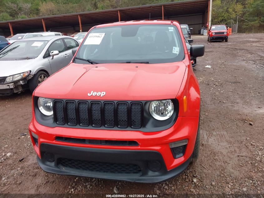 2020 Jeep Renegade Jeepster Fwd/Sport Fwd VIN: ZACNJAAB4LLPM0890 Lot: 43559462