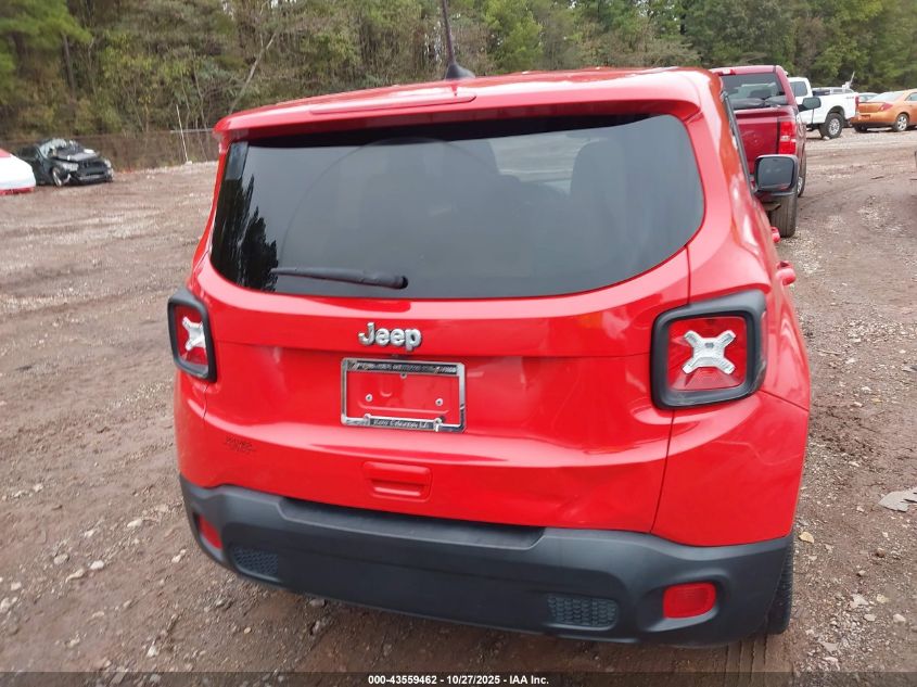 2020 Jeep Renegade Jeepster Fwd/Sport Fwd VIN: ZACNJAAB4LLPM0890 Lot: 43559462
