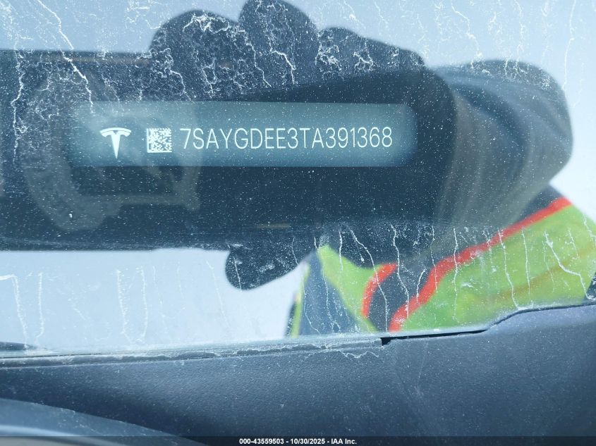 2026 Tesla Model Y Long Range Dual Motor All-Wheel Drive/Long Range Launch Series VIN: 7SAYGDEE3TA391368 Lot: 43559503