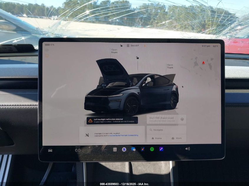 2026 Tesla Model Y VIN: 7SAYGDEE3TA391368 Lot: 43559503