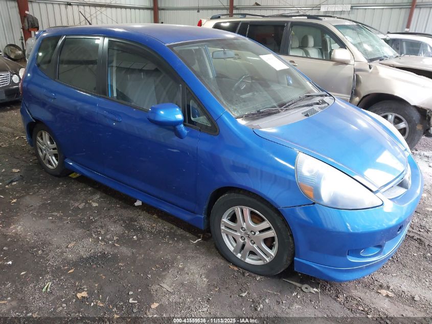 2008 Honda Fit Sport VIN: JHMGD38668S027702 Lot: 43559536