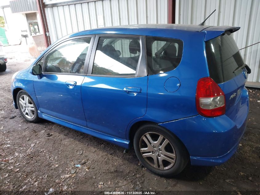 2008 Honda Fit Sport VIN: JHMGD38668S027702 Lot: 43559536