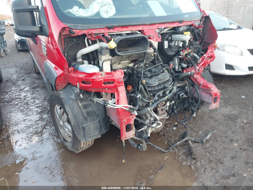 2017 Ram Promaster 3500 Cargo Van High Roof 159 Wb Ext VIN: 3C6URVJGXHE507126 Lot: 43559595