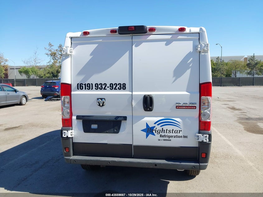 2019 Ram Promaster 1500 Low Roof 118 Wb VIN: 3C6TRVNGXKE532136 Lot: 43559887