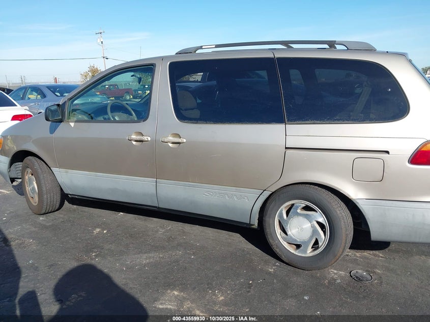 2000 Toyota Sienna Le VIN: 4T3ZF13C2YU261848 Lot: 43559930