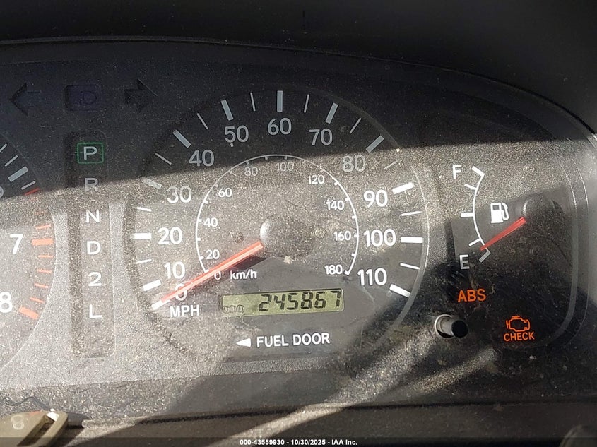 2000 Toyota Sienna Le VIN: 4T3ZF13C2YU261848 Lot: 43559930