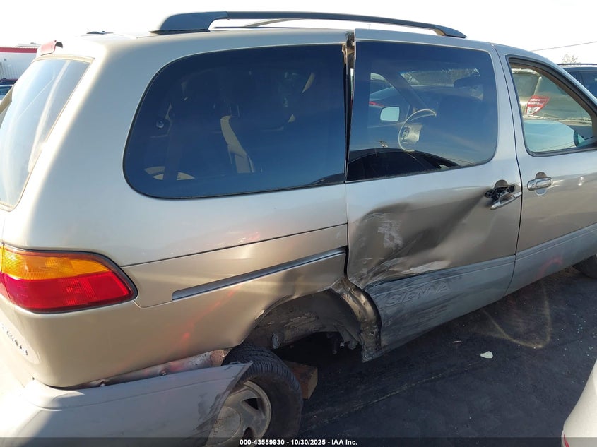 2000 Toyota Sienna Le VIN: 4T3ZF13C2YU261848 Lot: 43559930