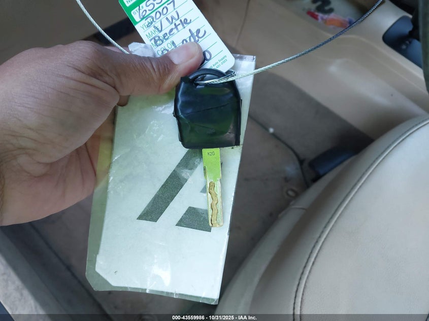 2007 Volkswagen New Beetle 2.5 VIN: 3VWRF31YX7M407999 Lot: 43559986