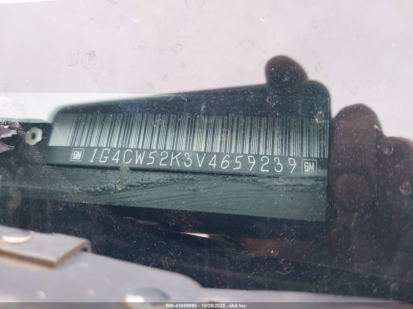 1997 Buick Park Avenue VIN: 1G4CW52K3V4659239 Lot: 43559990