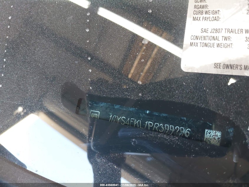 2023 Cadillac Escalade 4Wd Sport VIN: 1GYS4FKL1PR399296 Lot: 43560041