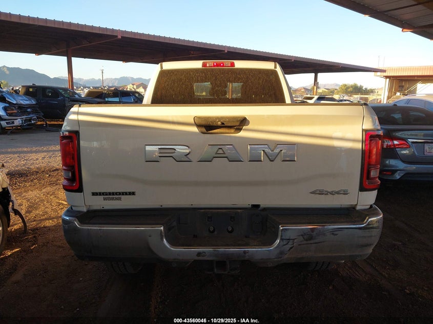 2025 Ram 2500 Big Horn 4X4 6'4 Box VIN: 3C63R5DL8SG501874 Lot: 43560046