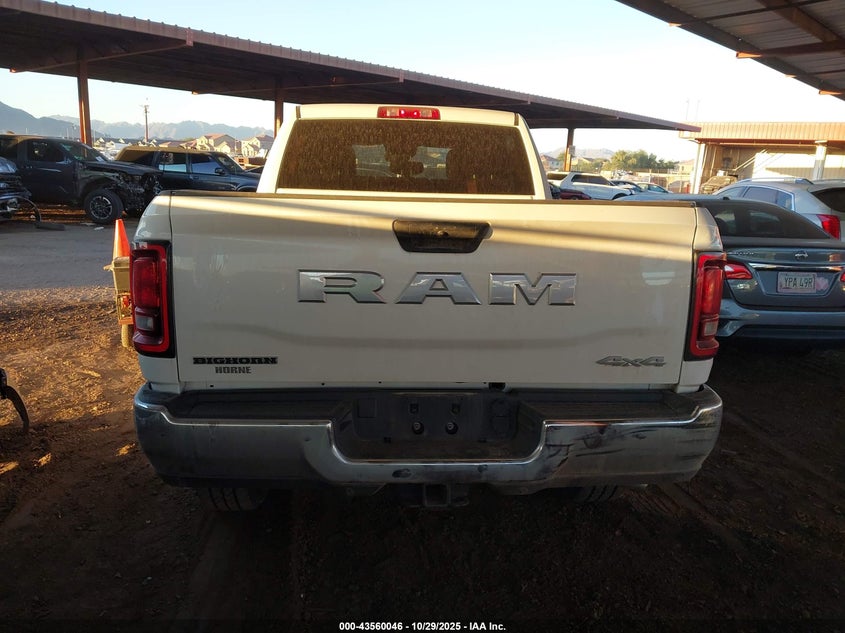 2025 Ram 2500 Big Horn 4X4 6'4 Box VIN: 3C63R5DL8SG501874 Lot: 43560046