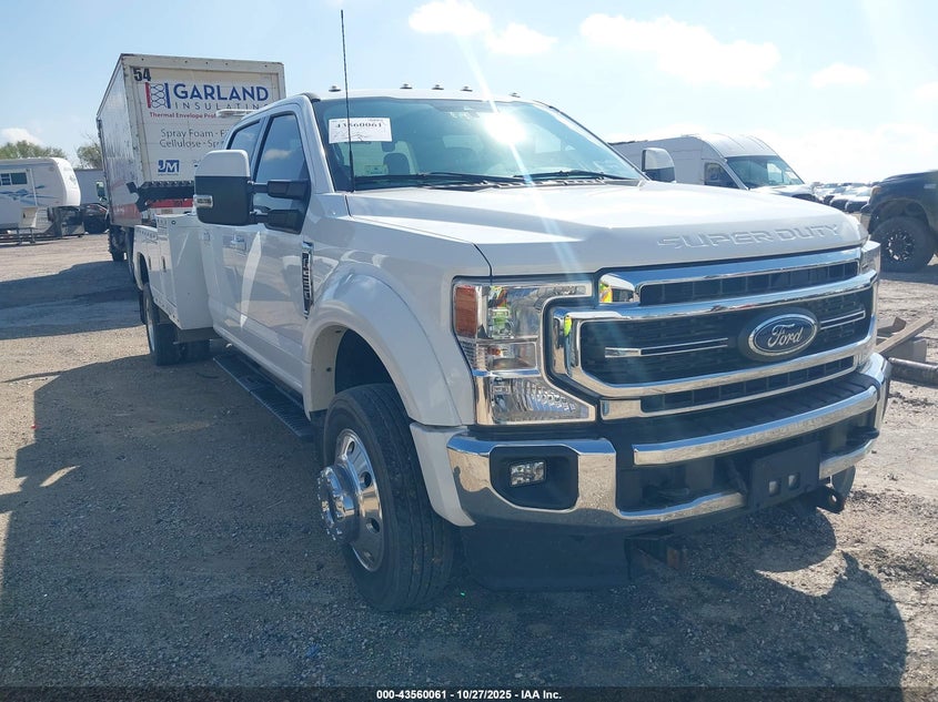 2022 Ford F-550 Chassis Lariat white truck diesel 1FD0W5HTXNEE95355 photo #1