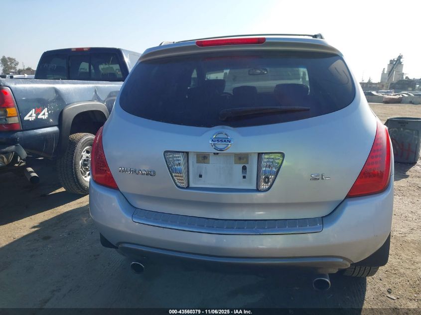 2007 Nissan Murano Sl VIN: JN8AZ08TX7W525958 Lot: 43560379