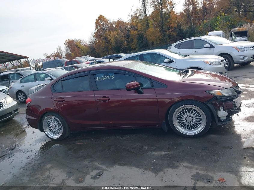 2014 Honda Civic Lx VIN: 19XFB2F52EE058855 Lot: 43560438