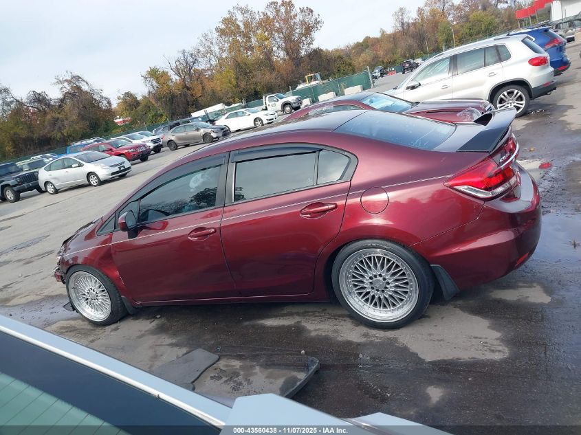 2014 Honda Civic Lx VIN: 19XFB2F52EE058855 Lot: 43560438