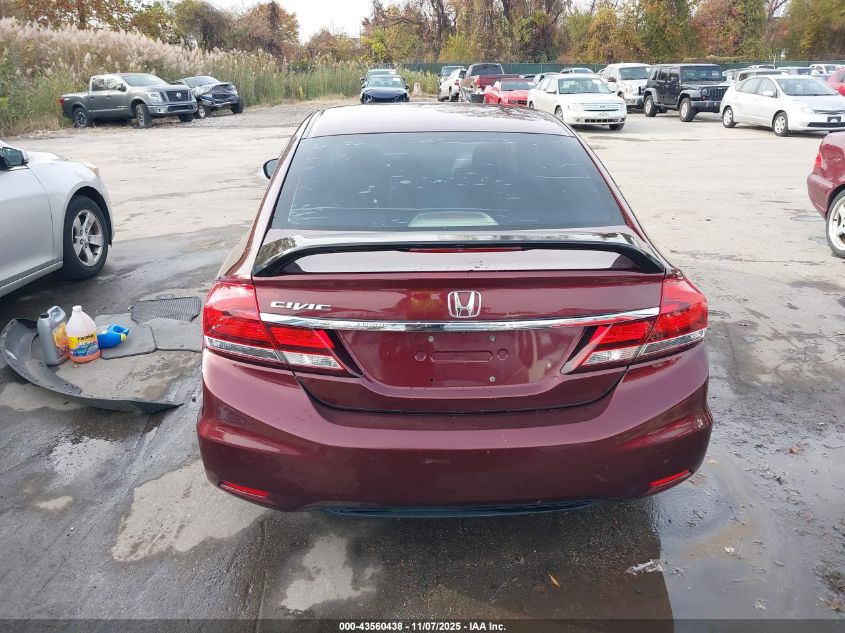 2014 Honda Civic Lx VIN: 19XFB2F52EE058855 Lot: 43560438