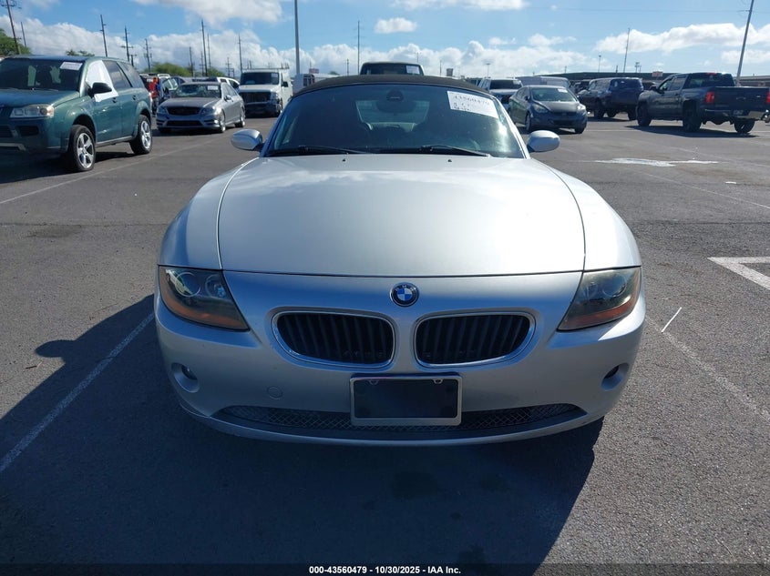 2003 BMW Z4 2.5I VIN: 4USBT33423LS42740 Lot: 43560479