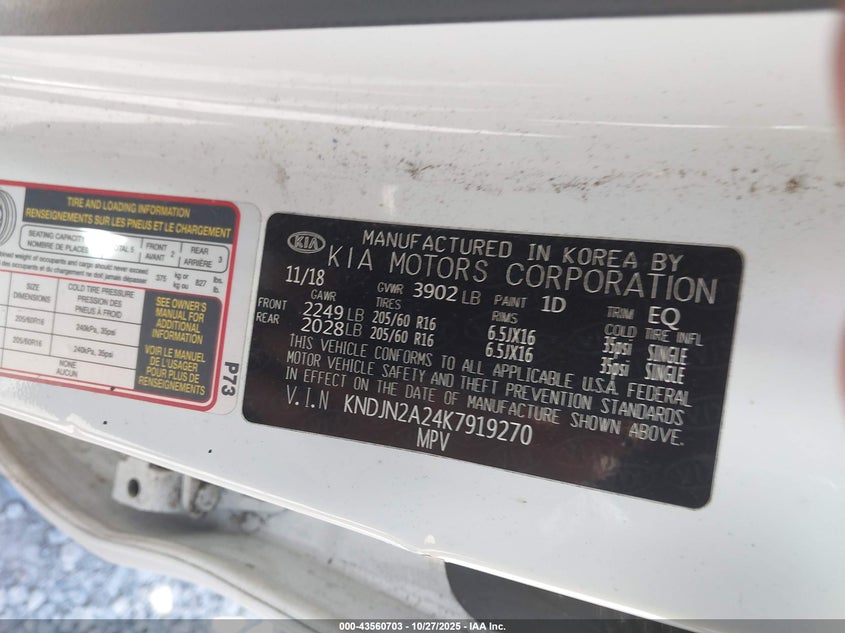 2019 KIA SOUL - KNDJN2A24K7919270