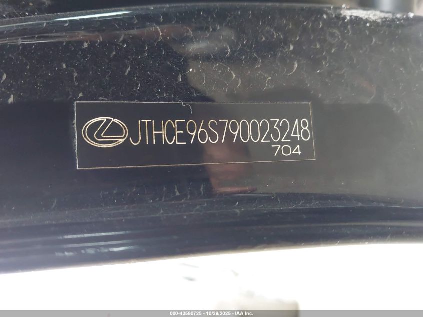 2009 Lexus Gs 350 VIN: JTHCE96S790023248 Lot: 43560725