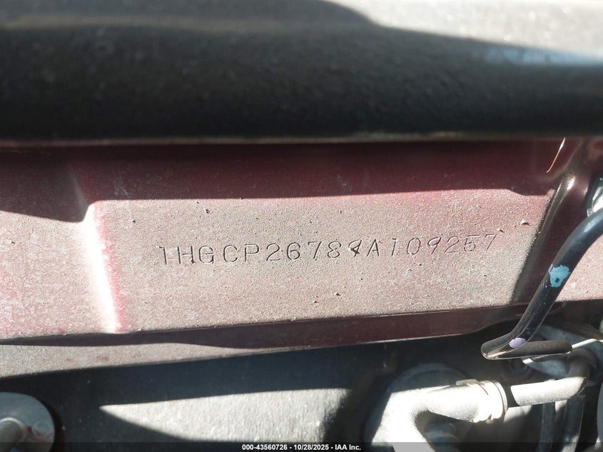 1HGCP26789A109257 2009 HONDA ACCORD photo no. 9