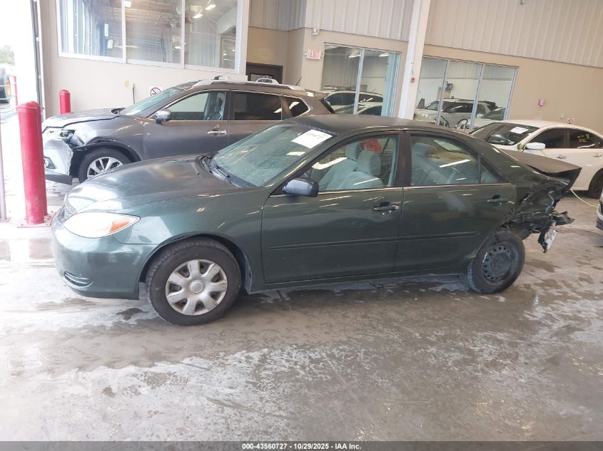 2002 Toyota Camry Le VIN: JTDBE32K020002053 Lot: 43560727