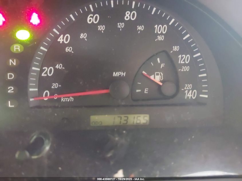 2002 Toyota Camry Le VIN: JTDBE32K020002053 Lot: 43560727