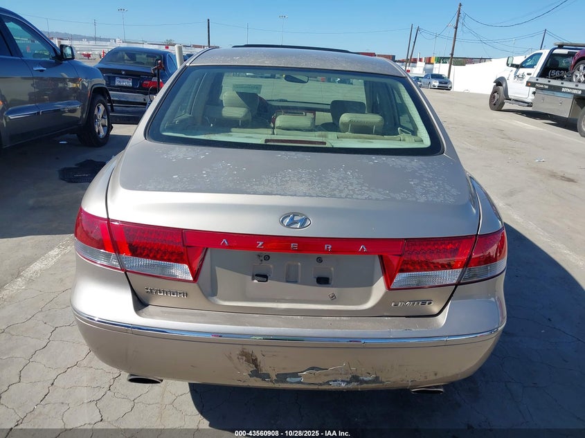 2006 Hyundai Azera Limited/Se VIN: KMHFC46F66A124356 Lot: 43560908