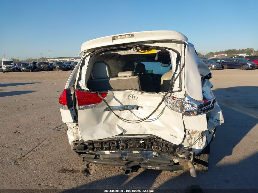 2011 Toyota Sienna Limited V6 VIN: 5TDYK3DC9BS081583 Lot: 43560980