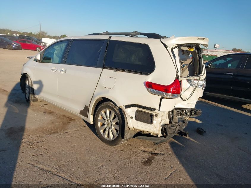 2011 Toyota Sienna Limited V6 VIN: 5TDYK3DC9BS081583 Lot: 43560980
