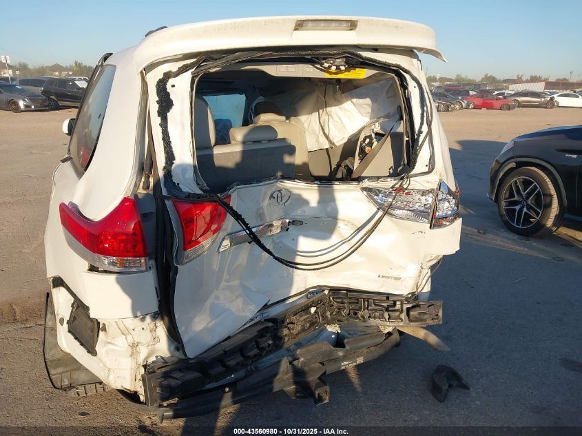 2011 Toyota Sienna Limited V6 VIN: 5TDYK3DC9BS081583 Lot: 43560980